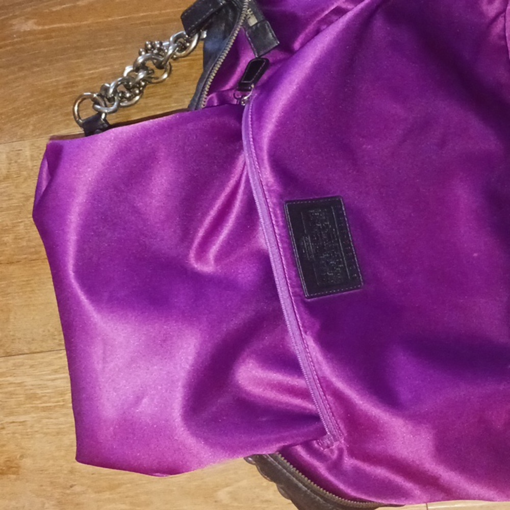 Coach Limited Edition Coach Sophia Black Leather Gunmetal Studs Bag MSRP $795 - Picture 16 of 16